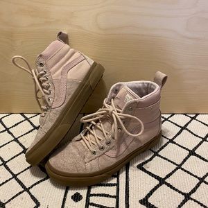 Pink All-Weather SK8-Hi Vans